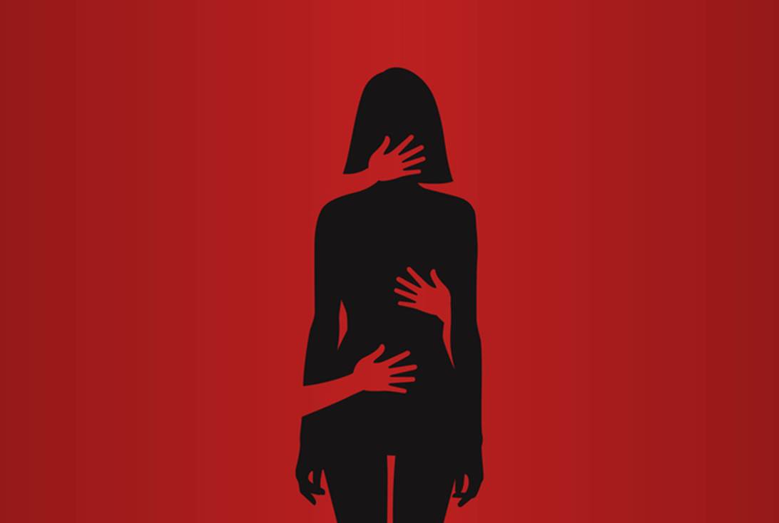 A silhouette of a person with her hands on her stomach
AI-generated content may be incorrect.